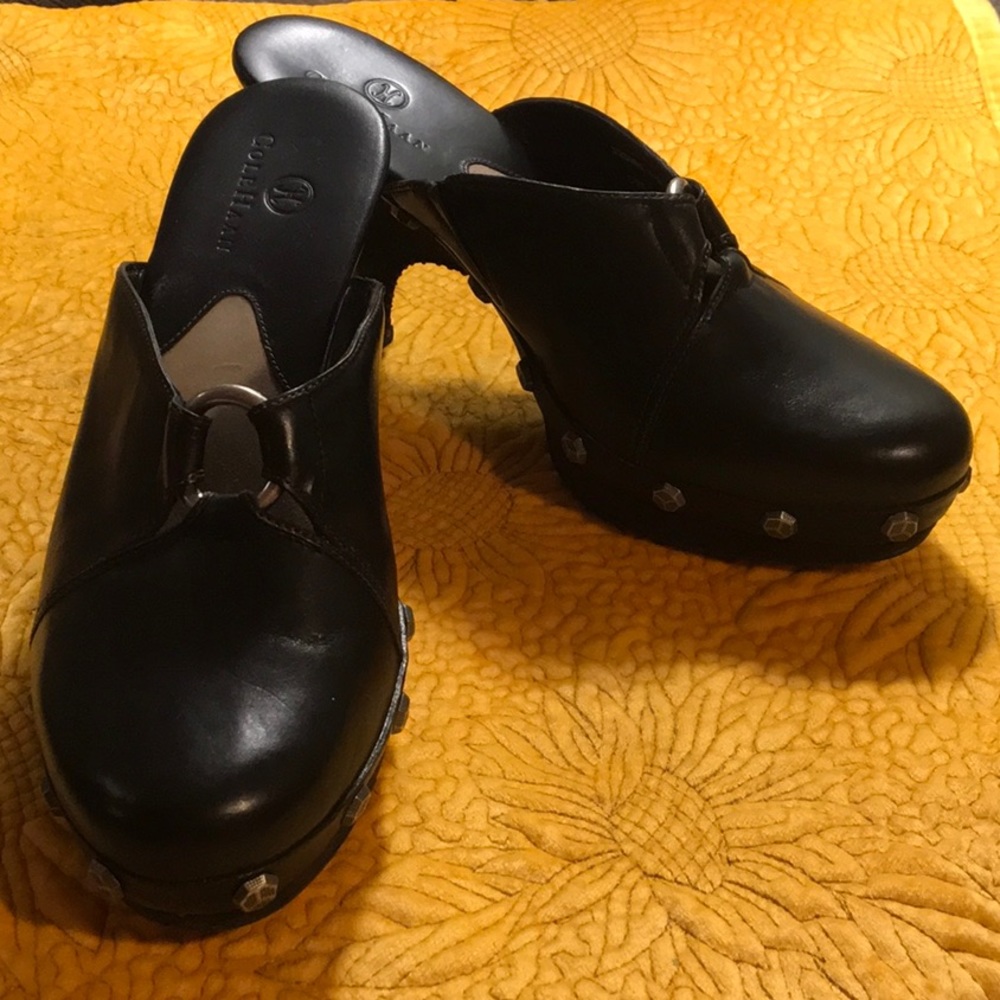 Cole Haan mule heel studded clog  Sx6